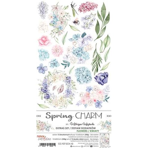 SPRING CHARM- FLOWERS - 6 x 12